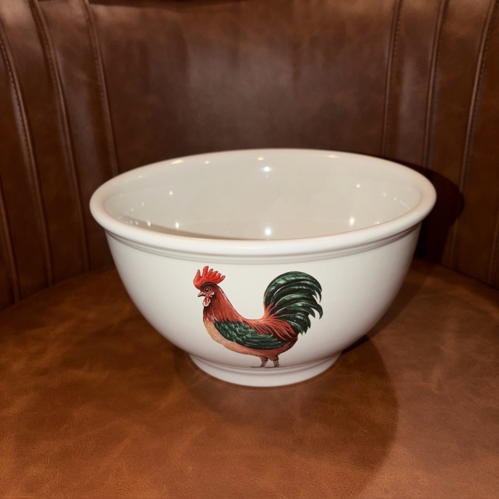 Vintage Cordon Bleu Bia Farmhouse rooster mixing bowl Medium